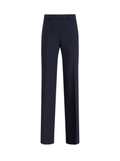 Pantaloni Sartoriali, Donna, Blu Navy