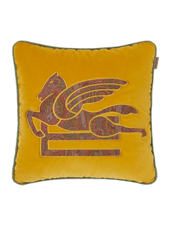 Cuscino Ricamato, Giallo