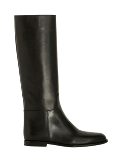 Stivali Cavallerizza In Pelle, Donna, Nero