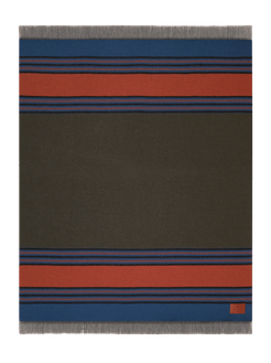 Plaid In Lana E Cachemire, Marrone