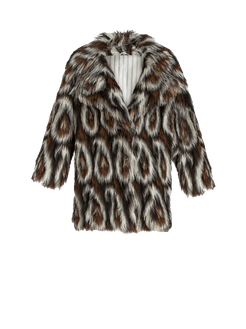 Cappotto Paisley Jacquard, Donna, Nero