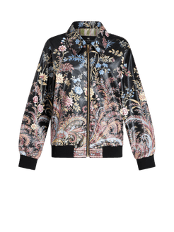 Bomber Paisley Floreale, Donna, Nero
