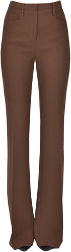 Pantaloni in crepè gamba svasata