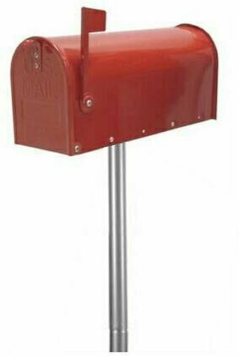 Cassetta postale america mailbox us cassetta posta americana (29269V) cassetta con palo argento (29269 + 26048)