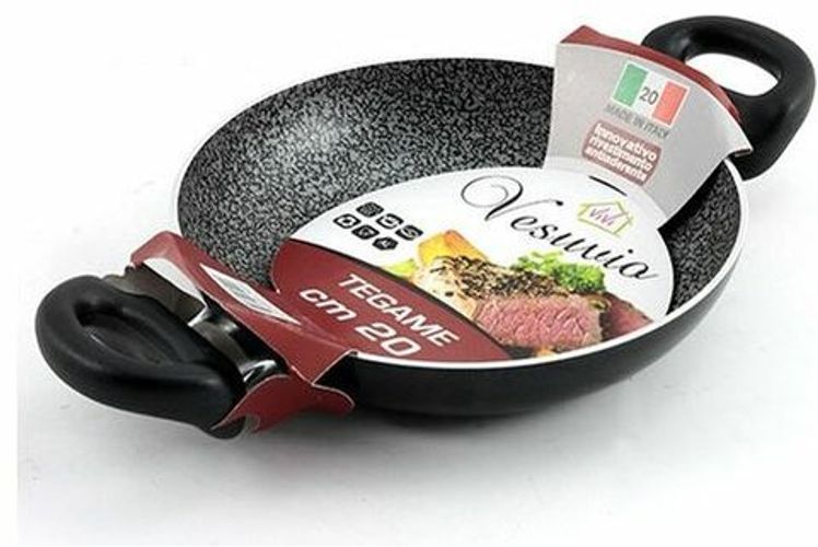 Tegame antiaderente Vesuvio con 2 manici Diametro 20 cm