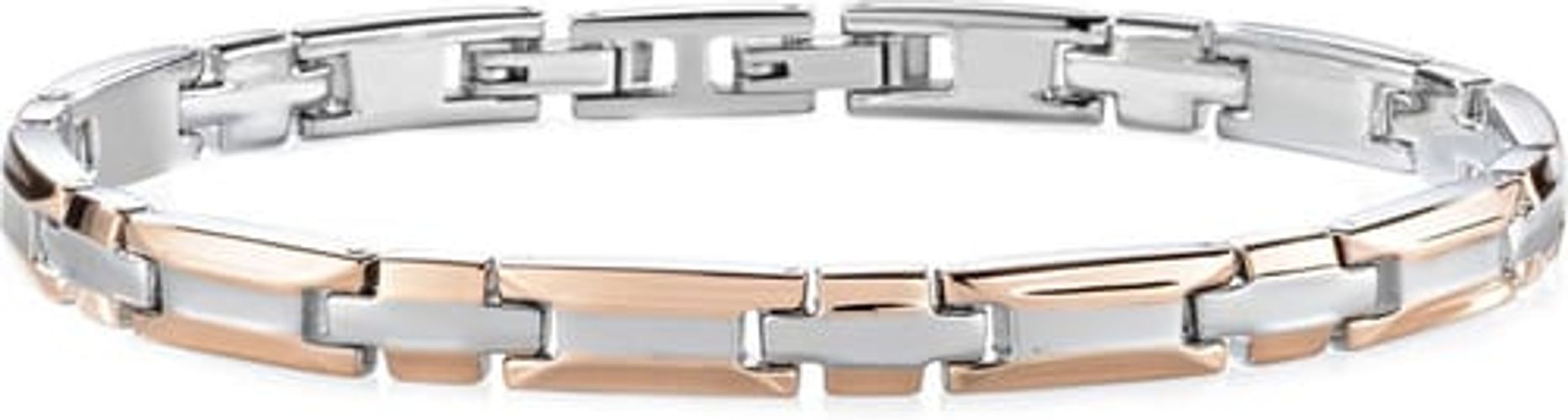 Bracciale Uomo Collezione Cross Acciaio Pvd oro rosa