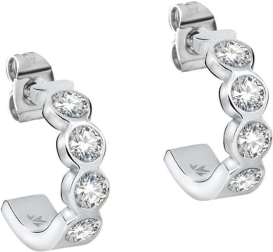 Orecchini Donna Collezione Cerchi Acciaio Cristalli