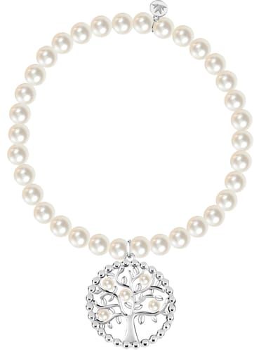 Bracciale Donna Collezione Gioia Acciaio Pietra Perle coltivate