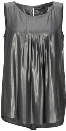 Donna Top Piombo 42 81% Acetato 10% Seta 9% Poliammide
