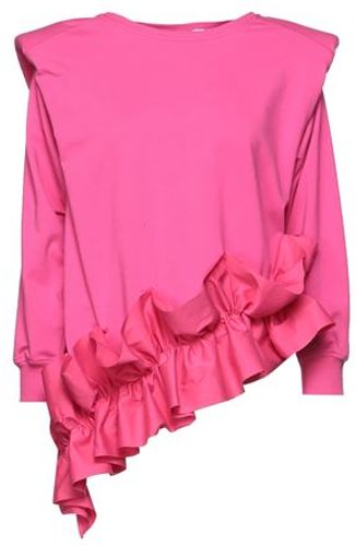 Donna Felpa Fucsia 40 94% Cotone 6% Elastan Poliammide Nylon