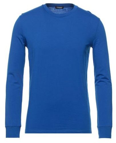 Uomo T-shirt intima Azzurro S 95% Cotone 5% Elastan