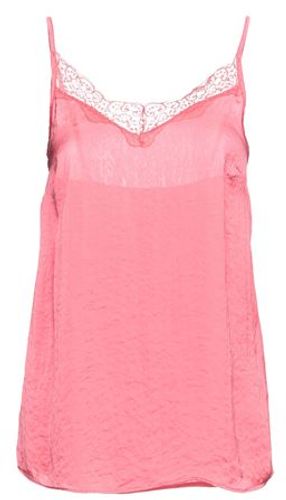 Donna Top Corallo L 100% Poliestere