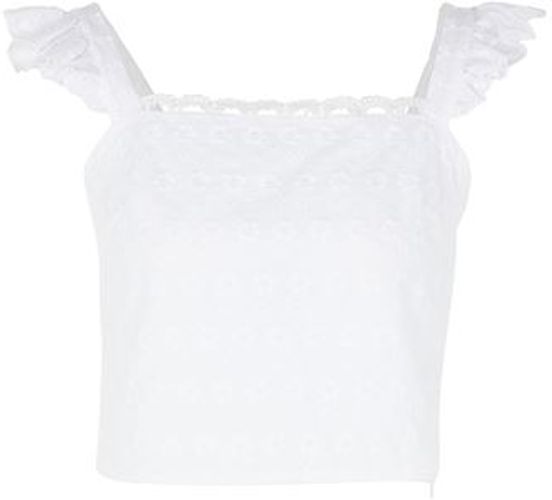 Donna Top Bianco 38 100% Cotone