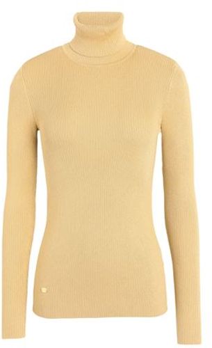 Donna Dolcevita Giallo chiaro XS 44% Cotone 30% Modal 22% Nylon 4% Altre Fibre