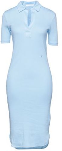 Donna Vestito midi Celeste XS 100% Cotone