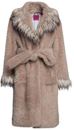 Donna Teddy coat Nocciola M 44% Modacrilico 44% Acrilico 12% Poliestere