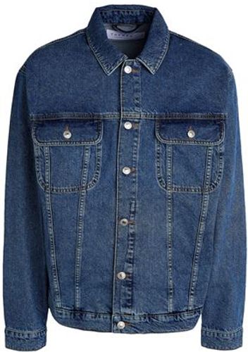 Uomo Capospalla jeans Blu L 100% Cotone