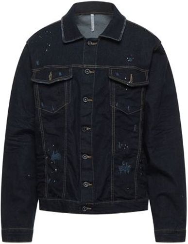 Uomo Capospalla jeans Blu XL 97% Cotone 3% Elastan