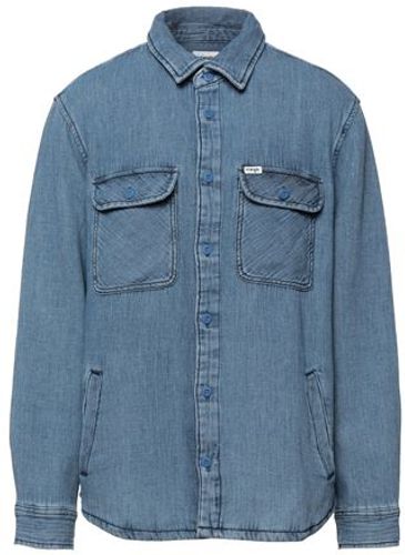 Uomo Capospalla jeans Blu S 100% Cotone