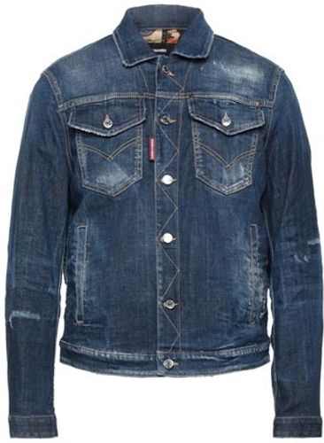 Uomo Capospalla jeans Blu 52 98% Cotone 2% Elastan