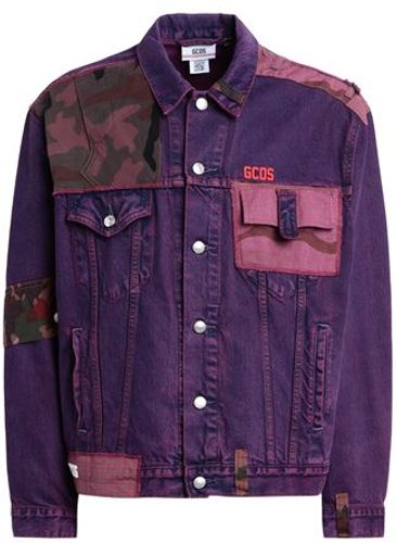Uomo Capospalla jeans Melanzana M 100% Cotone