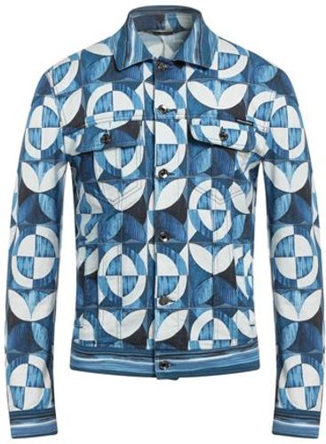 Uomo Capospalla jeans Blu notte 50 98% Cotone 2% Elastan