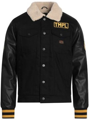 Uomo Capospalla jeans Nero L 100% Cotone Poliestere Acrilico Lana Elastan