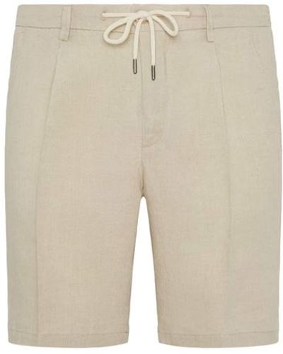 Uomo Shorts e bermuda Beige 50 100% Lino