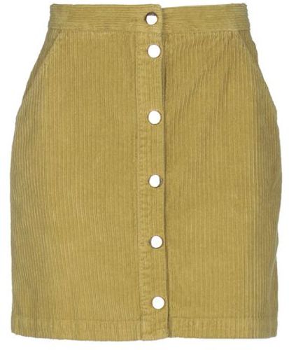 Donna Minigonna Verde acido 38 97% Cotone 3% Elastan