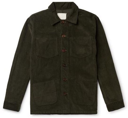 Uomo Capospalla jeans Verde scuro S 100% Cotone