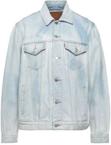 Uomo Capospalla jeans Blu S 100% Cotone