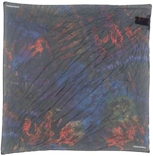 Uomo Sciarpa Blu notte 71% Seta 29% Cotone