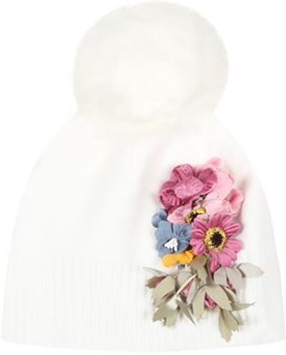 Donna Cappello Bianco S 100% Viscosa