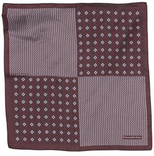 Uomo Sciarpa Bordeaux 100% Seta