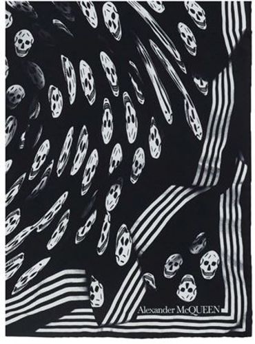 Uomo Sciarpa Nero 100% Altre Fibre