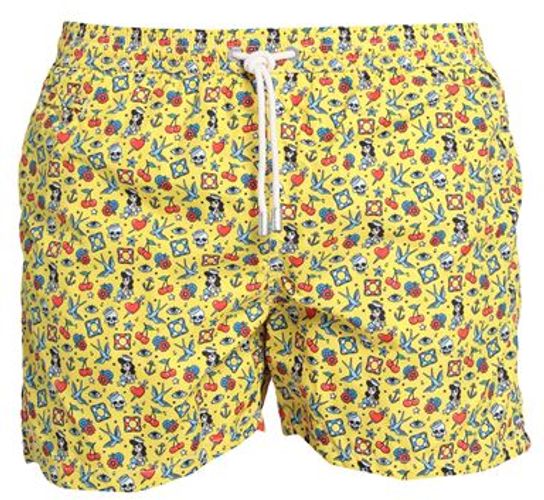 Uomo Boxer da mare Giallo XL 100% Poliestere
