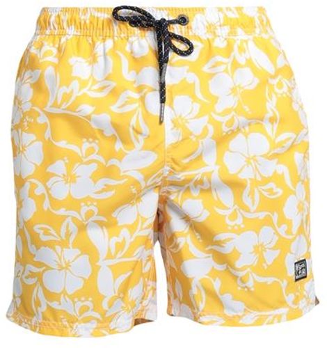 Uomo Boxer da mare Albicocca S 100% Poliestere