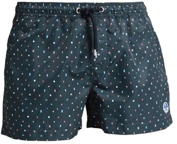 Uomo Boxer da mare Verde scuro M 100% Poliestere