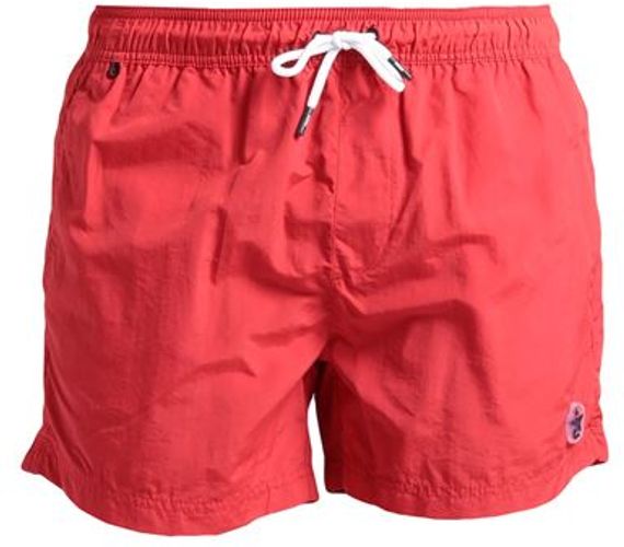Uomo Boxer da mare Rosso S 100% Nylon