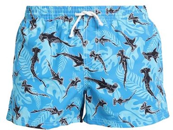 Uomo Boxer da mare Azzurro XL 100% Poliestere