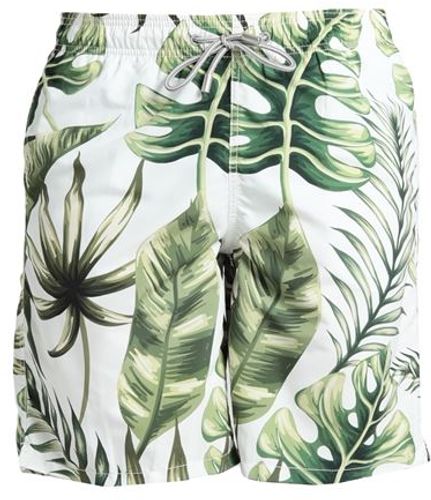 Uomo Boxer da mare Verde S 100% Poliestere
