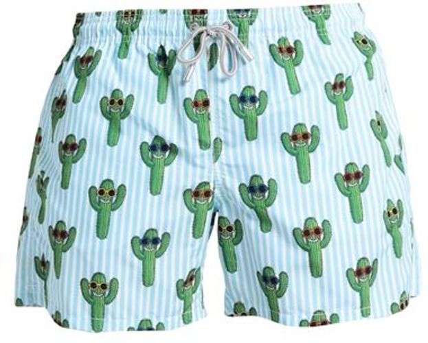 Uomo Boxer da mare Celeste XXL 100% Poliestere