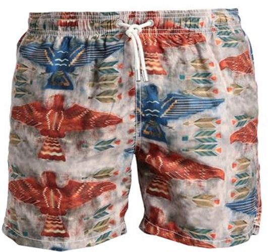 Uomo Boxer da mare Khaki S 100% Poliestere