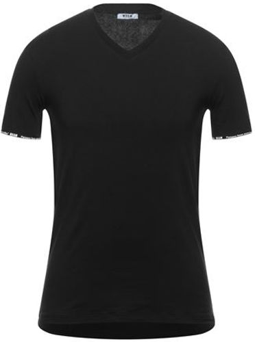 Uomo T-shirt intima Nero S 95% Cotone 5% Elastan