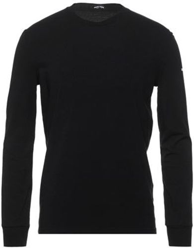 Uomo T-shirt intima Nero L 95% Cotone 5% Elastan