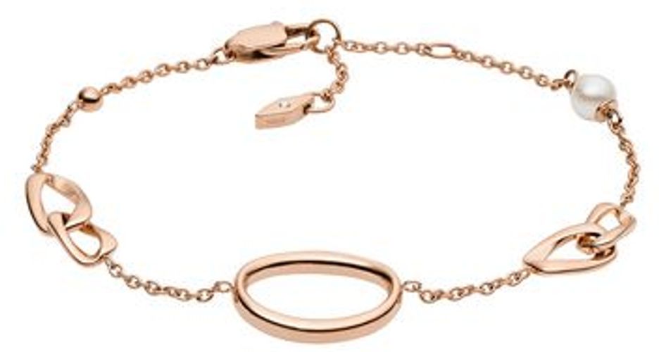 Donna Bracciale Rame Acciaio Inox Vetro