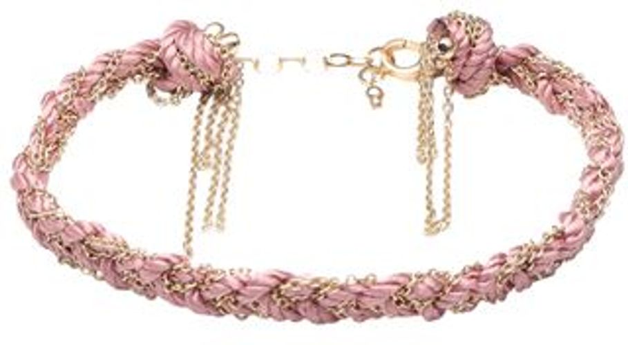 Donna Bracciale Rosa Argento 925/1000 Seta