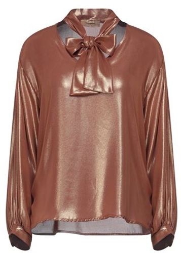 Donna Blusa Bronzo S Fibre tessili
