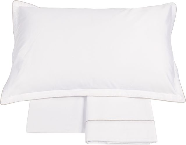 DEAL Completo lenzuola -2 piazze-BIANCO+LINO