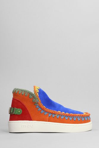 tronchetti tacco basso Eskimo Sneaker in Camoscio Multicolor